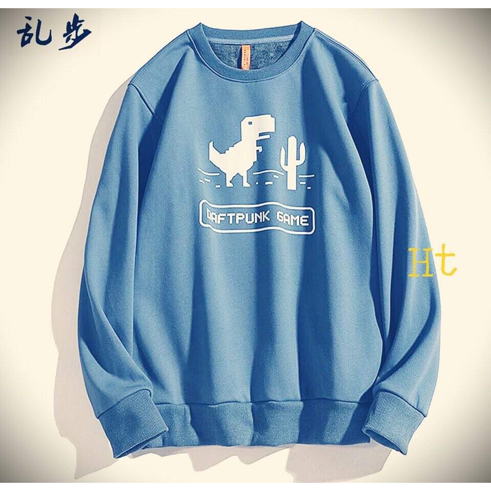 Áo hoodie 5d khủng long Punk HTH1120