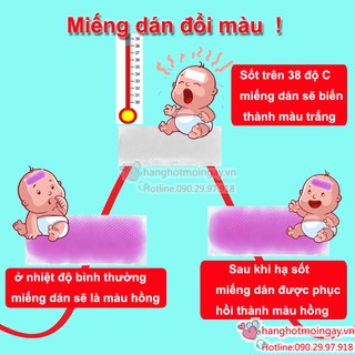 Miếng dán hạ sốt đổi màu 4 miếng E21