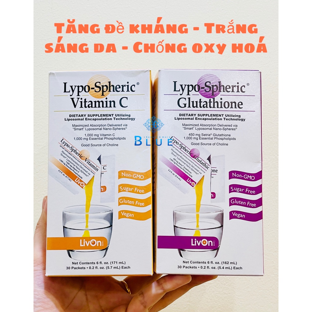 Gel uống tăng đề kháng, sáng đẹp da Livon Lypo-Spheric Vitamin C