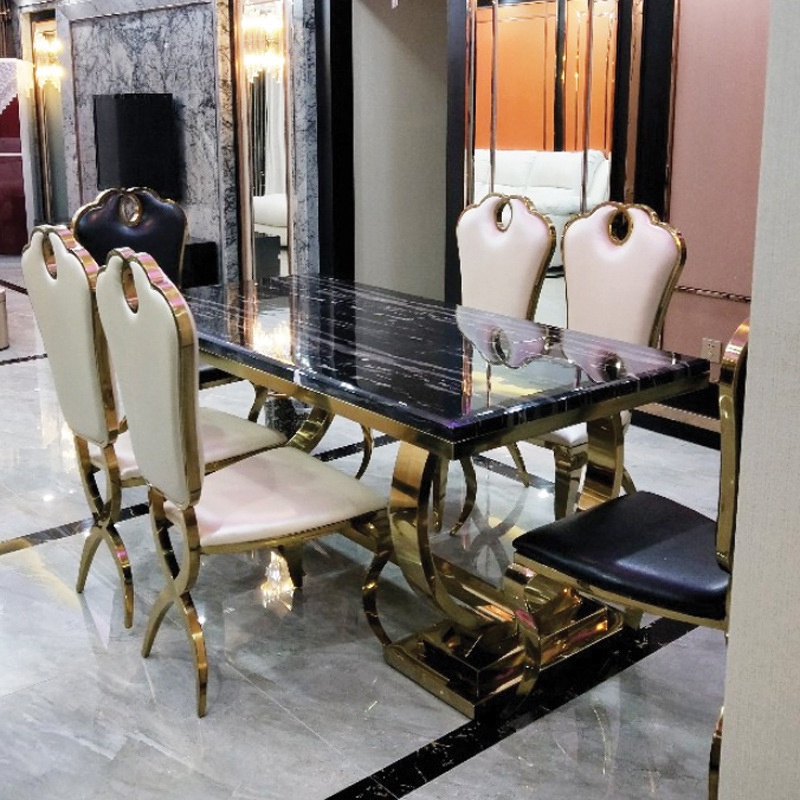 BÀN ĂN MẶT ĐÁ CHÂN ĐẾ THÁP NHẬP KHẨU