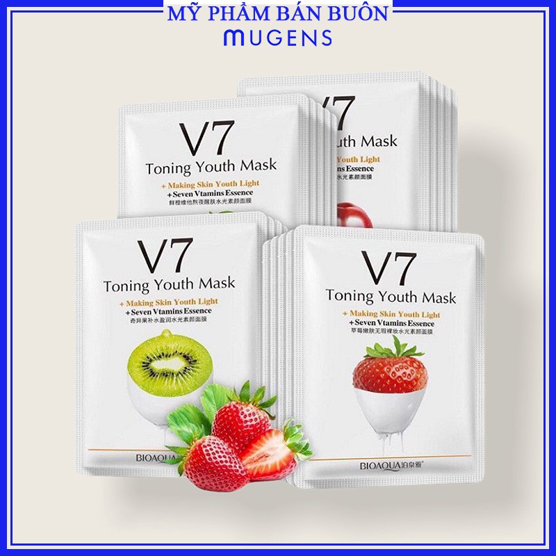 Mặt nạ V7 Toning Youth Mask nội địa Trung Bioaqua CS61