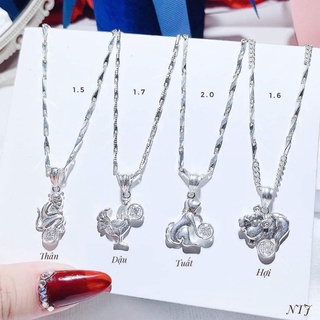 MẶT DÂY CHUYỀN 12 CON GIÁP BẠC TA