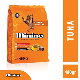 Thức ăn mèo MININO TUNA 480GR - Hạt cho mèo xuất xứ từ PHÁP