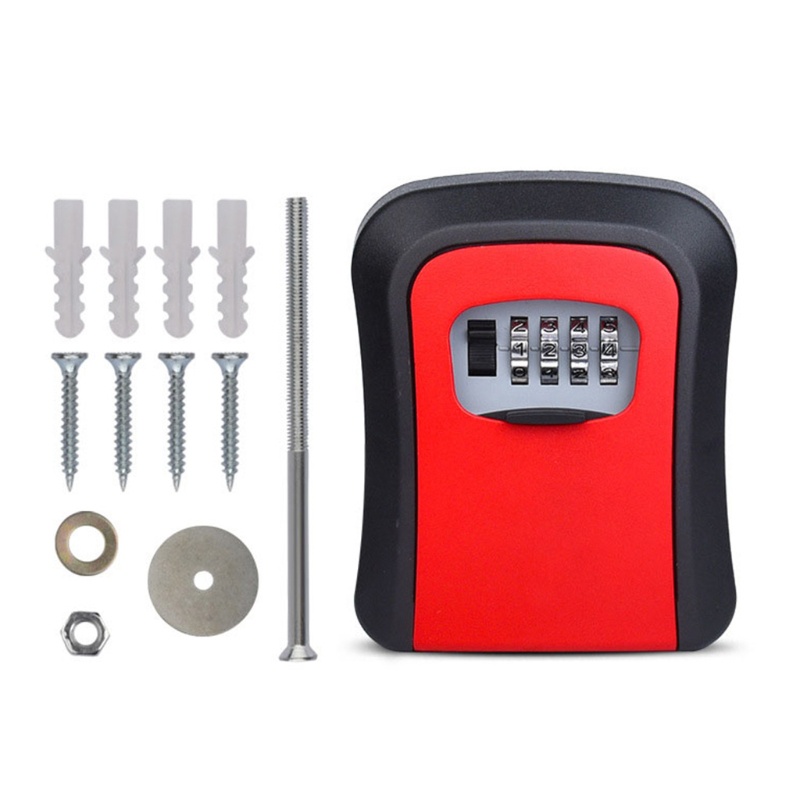 Ổ Khóa Kèm Mật Mã 4 Chữ Số Gắn Tường Chống Thấm Nước An Toàn Tiện Dụng