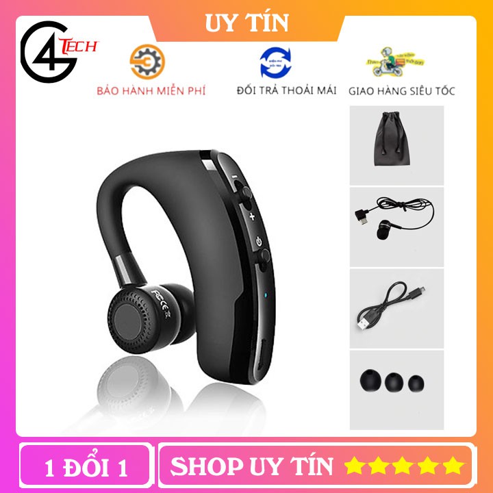 Tai Nghe Bluetooth V9 KEBETEME, Không Dây, Tai Nghe Trong Tai Đơn Có Mic, Dùng Cho Xe Hơi, Thiết Bị Android