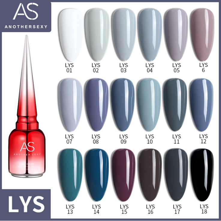 Sơn Gel AS RED | Mã LYS | Xanh Xám Khói
