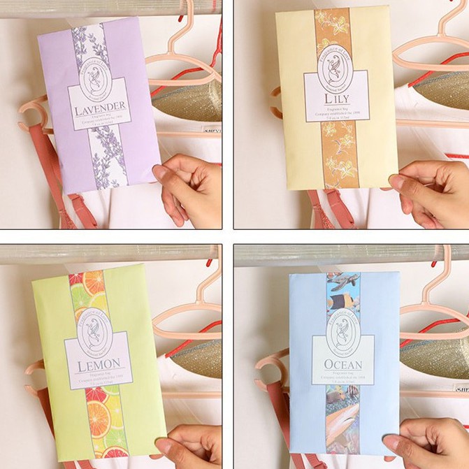 Túi thơm thảo mộc treo phòng, treo tủ quần áo (có chọn mùi)  Clovershop68
