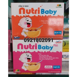 (chính hãng) cốm vi sinh Nutribaby màu hồng và màu cam / nutri baby