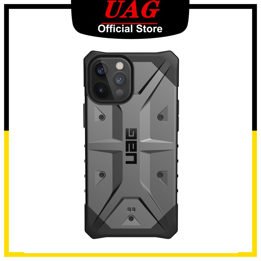 UAG Pathfinder Series Apple Ốp lưng iphone 12 / 12 Pro / 12 Pro Max / 12 Mini Cover with Rugged Lightweight Slim Shockproof Protective Ốp lưng iphone Casing - Silver