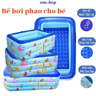 Bể bơi phao cho bé hồ bơi cho bé và người lớn 3 tầng gấp gọn bơm hơi 1m2 1m3 1m5 1m8 2m1 2m6