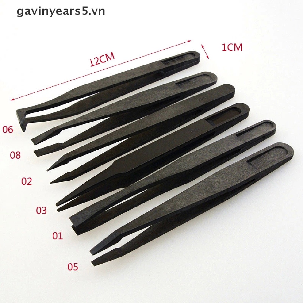 Nhíp Nhựa PPS + Sợi Nhựa Màu Đen Kích Thước Tổng Thể: Aptx. 12X1.1X1.4Cm / 4.7