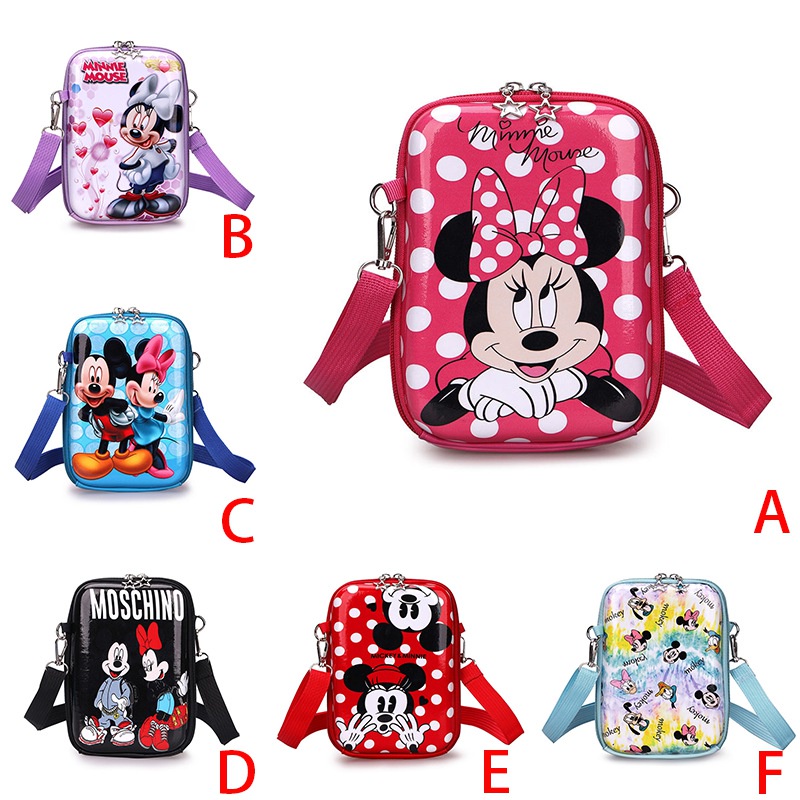 Bobora Túi Đeo Chéo Hình Chuột Mickey Dễ Thương Cho Bé Gái
