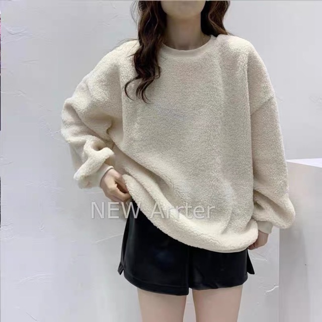 Áo nỉ bông lông cừu siêu dày ấm hot 2020