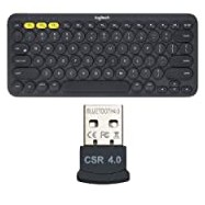 Bàn phím Bluetooth Logitech K380, Kết nối Bluetooth cùng lúc 3 thiết bị, Pin sử dụng tới 2 năm - Hàng Chính Hãng