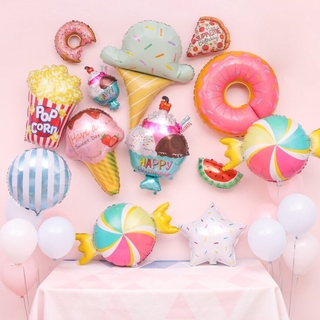 Bong Bóng Hình Bánh Donut Chủ Đề Ngọt Ngào Trang Trí Tiệc Sinh Nhật Cho Bé