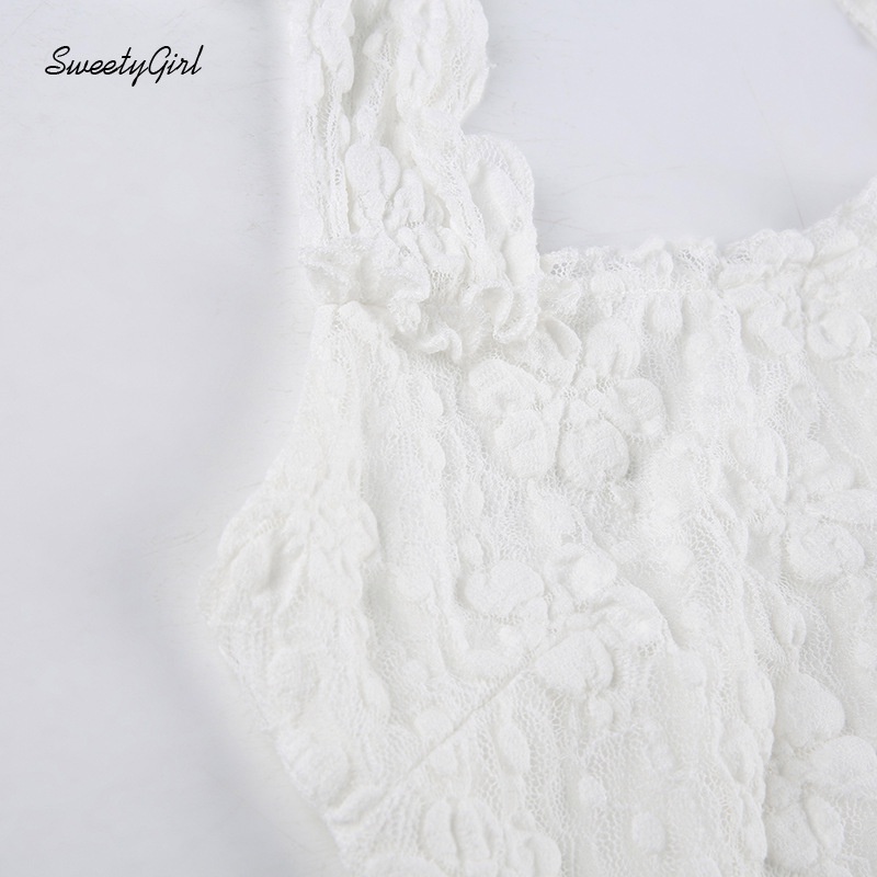 Đầm Maxi Không Tay Cổ Vuông Phối Ren Màu Sắc Ngọt Ngào Thời Trang 2022 Cho Nữ