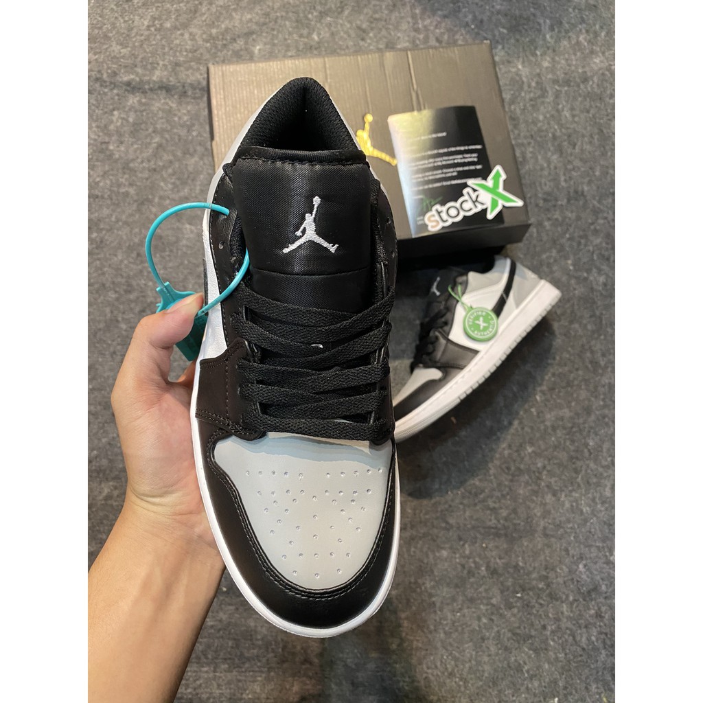 Giày air jordan1 nam nữ low-xám đen [rep_11]