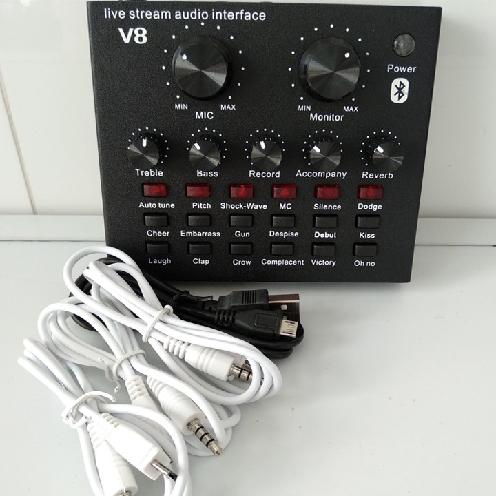 Sound card V8 Bản tiếng Anh có Autotune