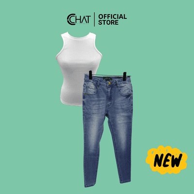 Quần skinny mài trước sau CCHAT
