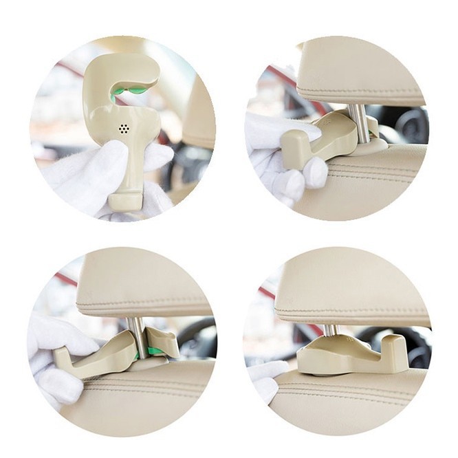Bộ 2 Móc Treo Đồ Sau Ghế Xe Hơi Tiện Dụng chịu lực tốt
