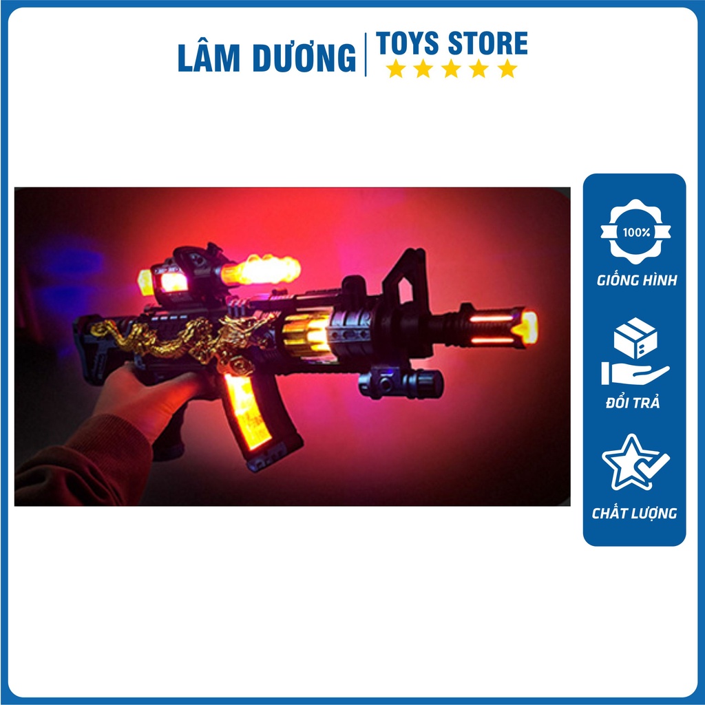 Đồ chơi Súng Rồng chiến cho trẻ em Súng pin đồ chơi nhựa ABS an toàn cho bé trai đồ chơi trẻ em