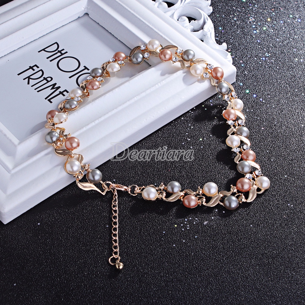 Vòng cổ Và Bông Tai Ngọc Trai Thời Trang Thanh Lịch