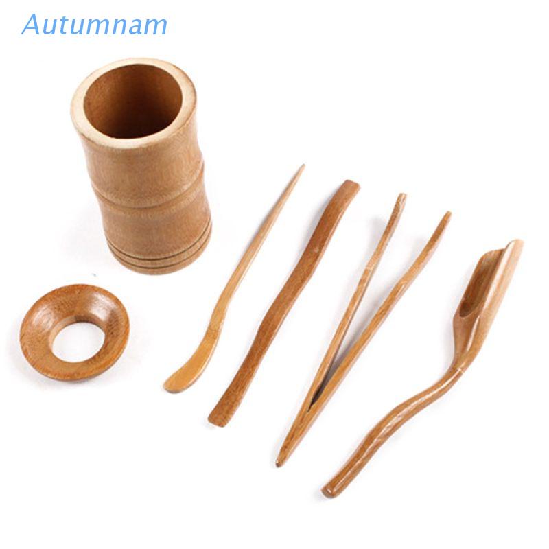 Bộ 6 dụng cụ gắp trà bằng tre tiện dụng