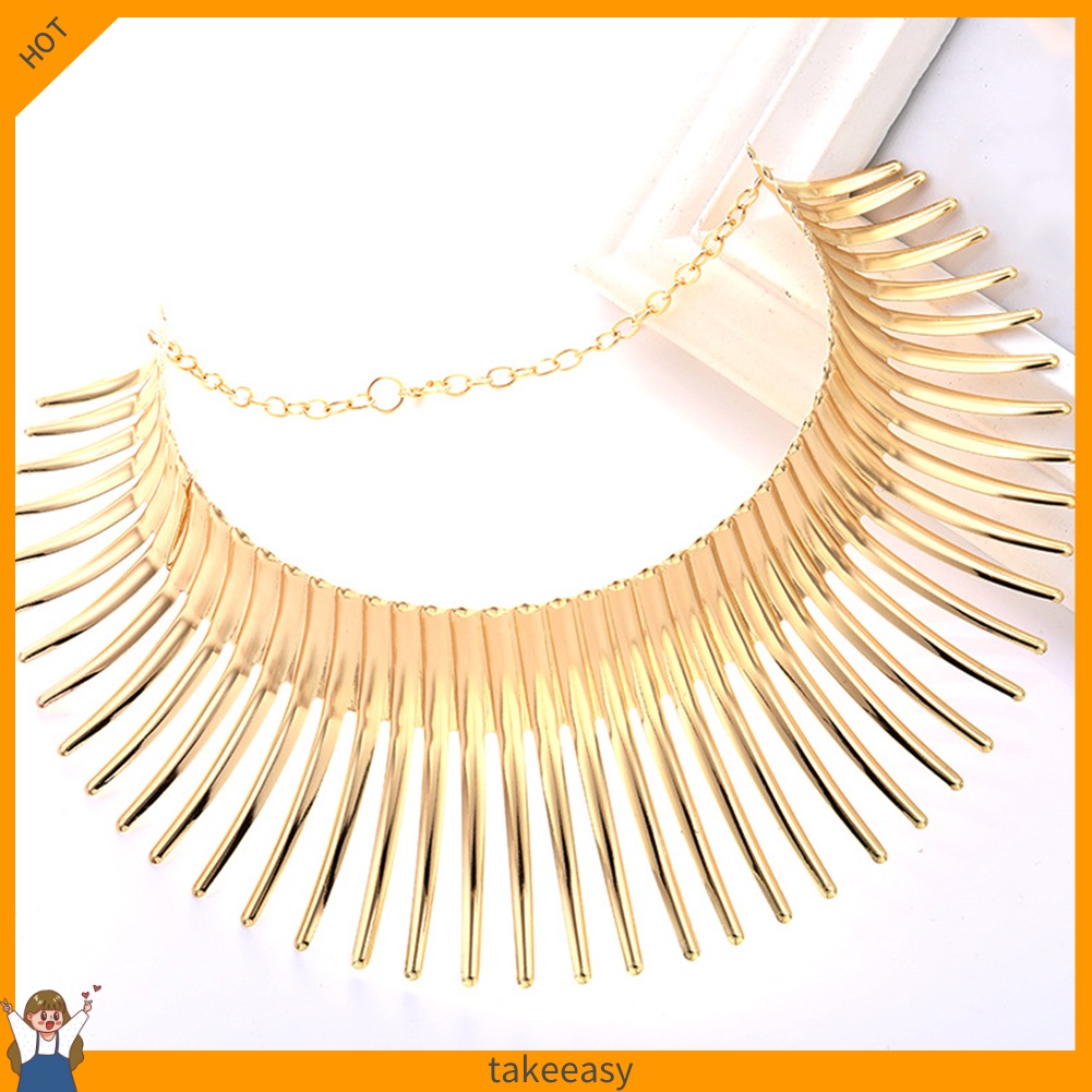|Ta-ea| Vòng Cổ Nữ Trang Choker Bản To Kẻ Sọc Thời Trang