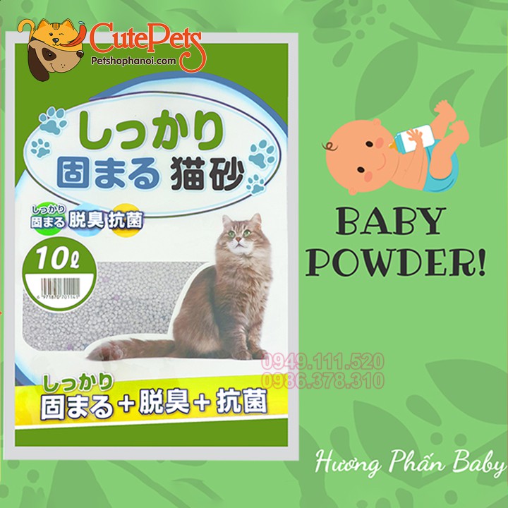 [13/11 có hàng] Cát vệ sinh Nhật Bản Cat Litter 10L dành cho mèo - Siêu thị thú cưng