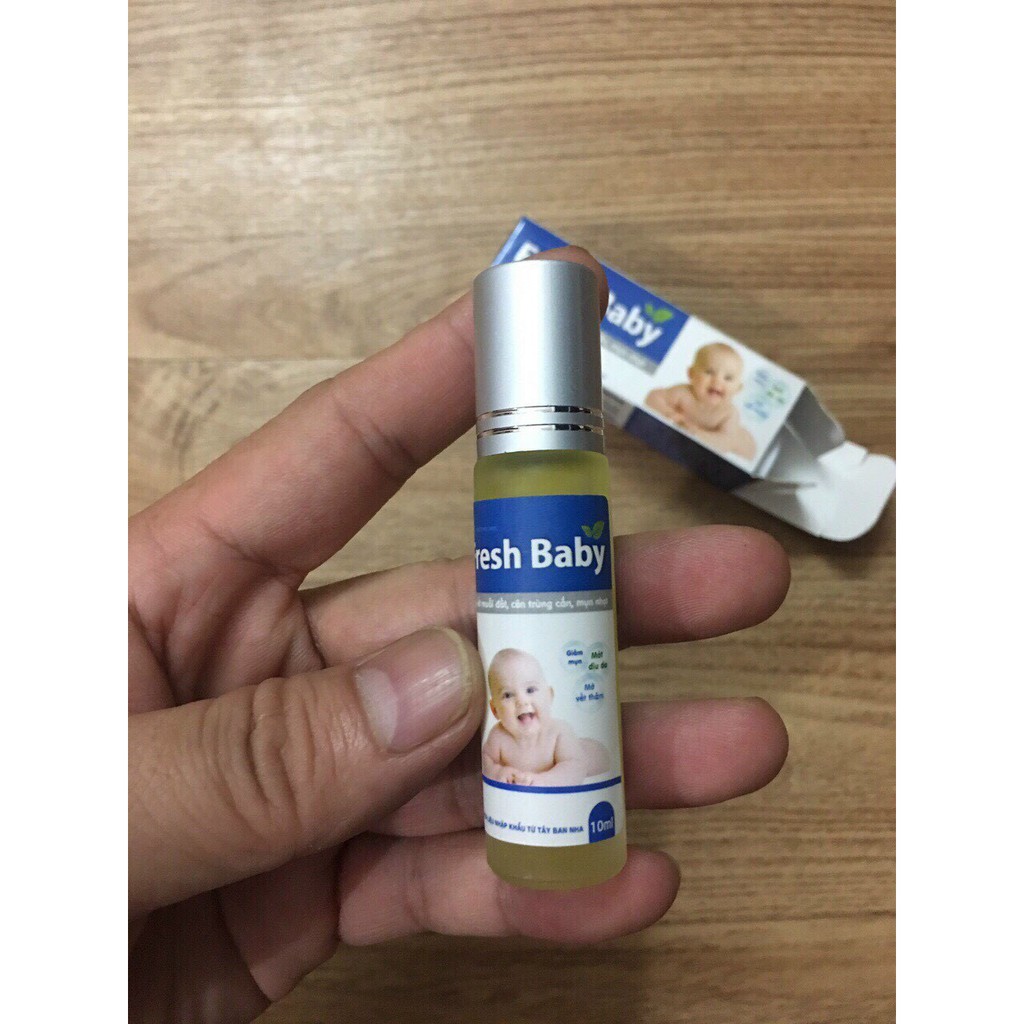 Dung dịch bôi thảo dược Fresh Baby giúp bôi vết muỗi cắn,mụn nhọt, mát da,...