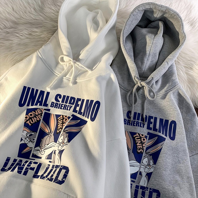 Áo Hoodie Nam Nữ Unisex - Hoạt Hình Thỏ ulzzang- Chất Liệu Nỉ Bông Xuất Hàn Cao Cấp Tuni Clothes