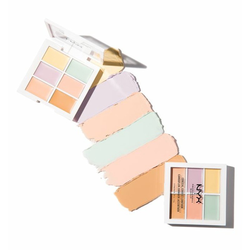 [Chính hãng] Bảng che khuyết điểm NYX Color Correcting Concealer 6 ô màu tự nhiên bền màu lâu trôi(1.5g)