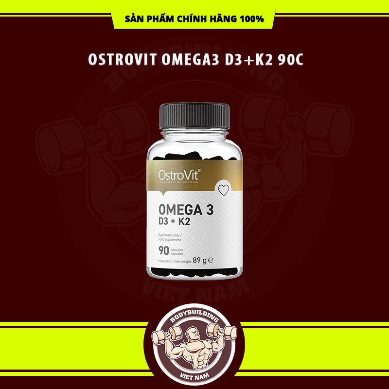 Omega Viên Uống Hỗ Trợ Tăng Cường Trí Nhớ Chắc Khỏe Xương Khớp Phát Triển Chiều Cao Omega3 Ostrovit Omega 3 D3 K2