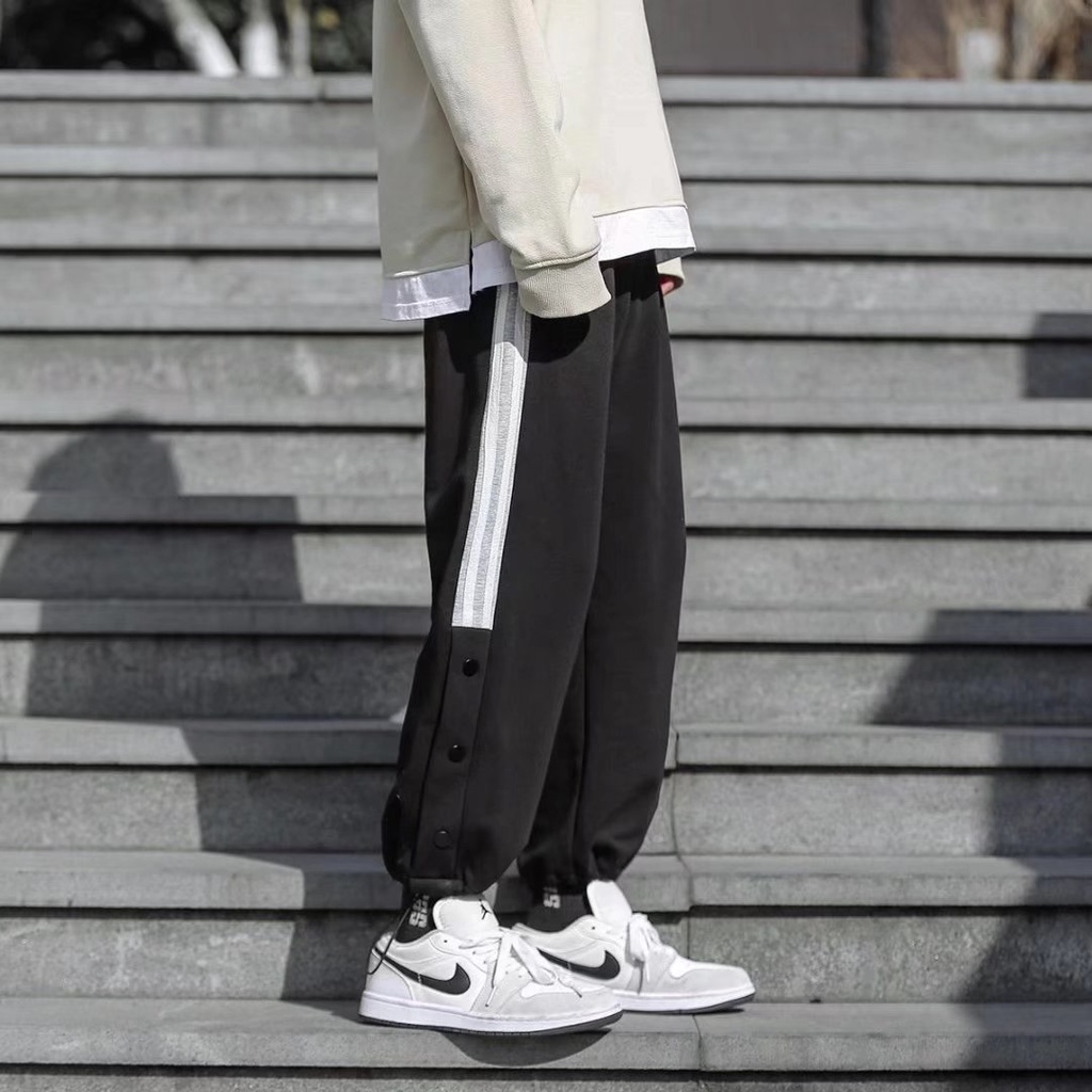 Quần jogger nam phong cách hip hop đường phố thời trang Hàn Quốc