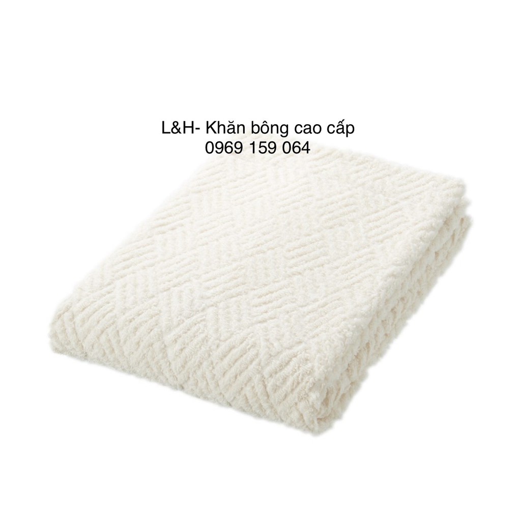 Khăn tắm Muji xuất nhật, quả trám, KT 70x140cm