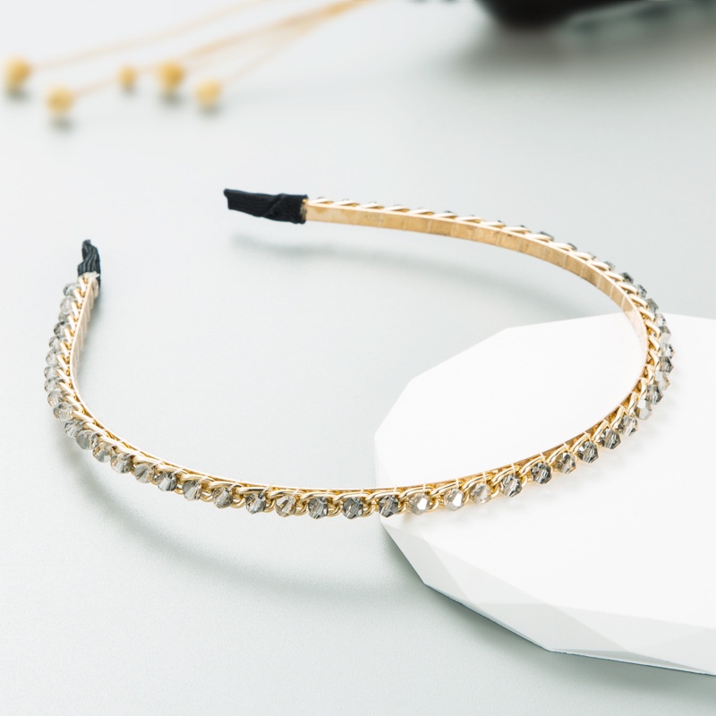 Băng Đô Cài Tóc Bằng Hợp Kim Đính Đá Pha Lê Sang Trọng