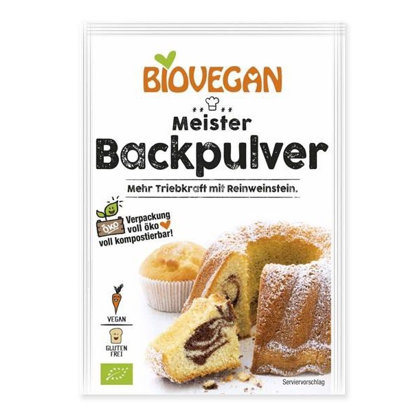 Bột nở hữu cơ 17gr - Biovegan