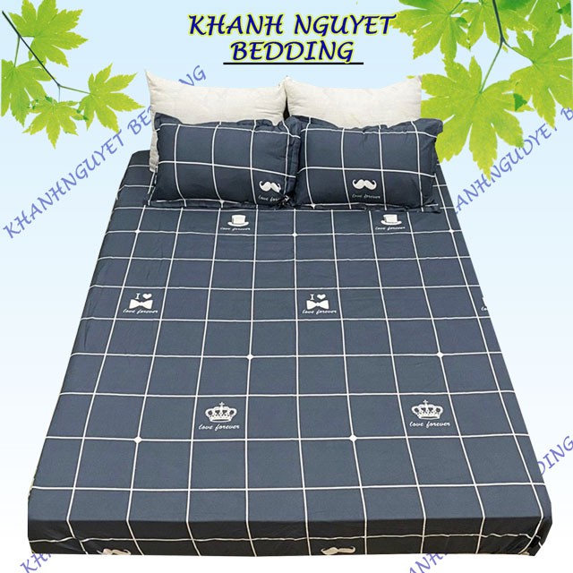 Bộ drap giường ga gối cotton K'home đủ mọi size nệm