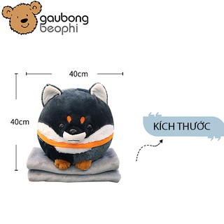 Gối Mền Chó Tròn Gấu Bông Béo Phì