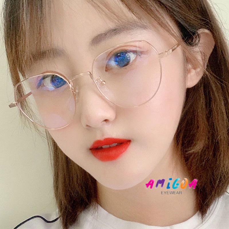 ✨✨Mắt Kính Gọng Kim Loại Chống Bức Xạ Phong Cách Cổ Điển Thời Trang Cho Nam Và Nữ