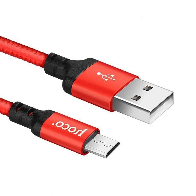 Cáp Sạc Dây Dù Hoco X14 Dài 1M - Hàng chính hãng