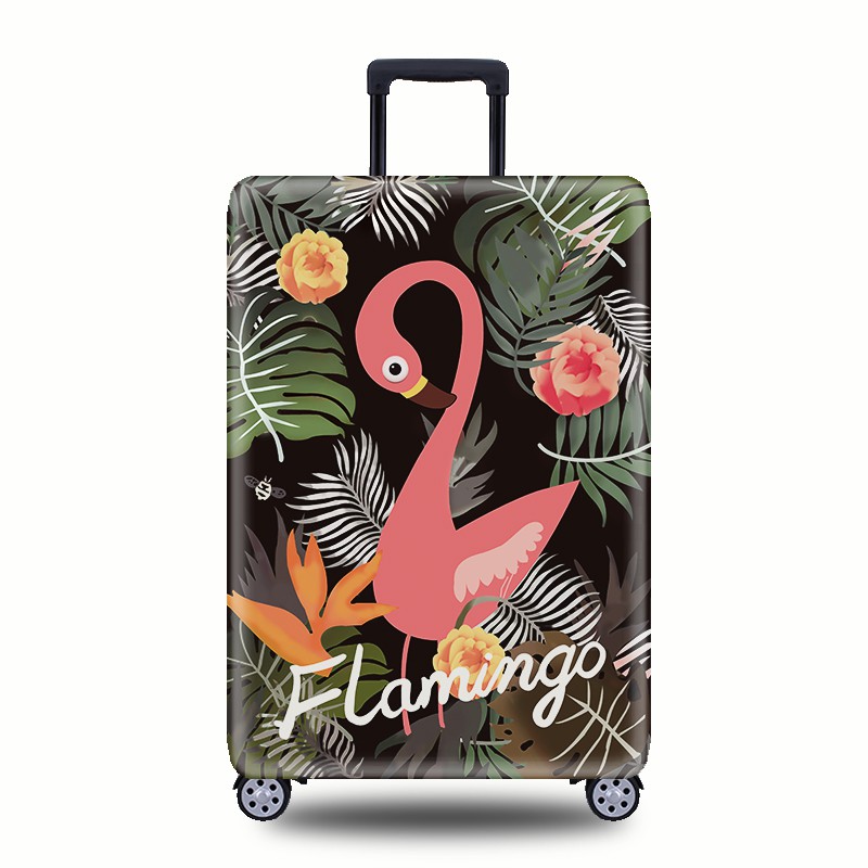 Luggage set flamingos 28 inch lever box case 20/26 travel cover elastic wear