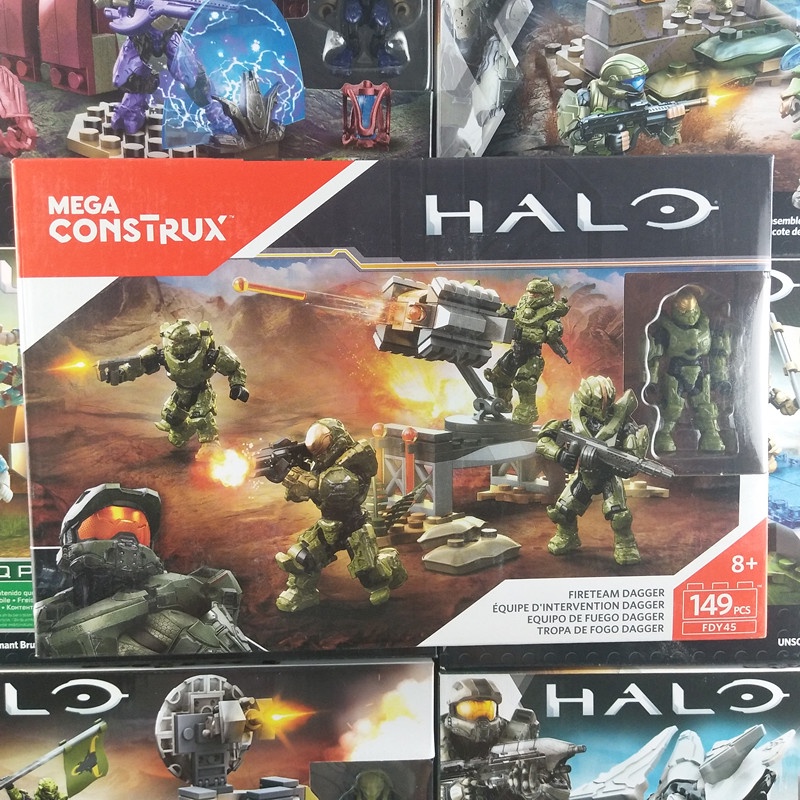 ✨Khối Xây Dựng Mega Bloks Mega / Mega Bloks Halo Halo Halo Ring Spartan Rhino Firepower