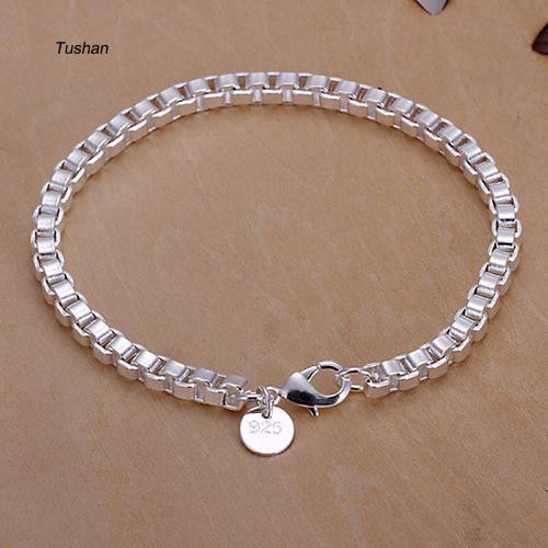Vòng Tay Mạ Bạc Đơn Giản Thời Trang Unisex