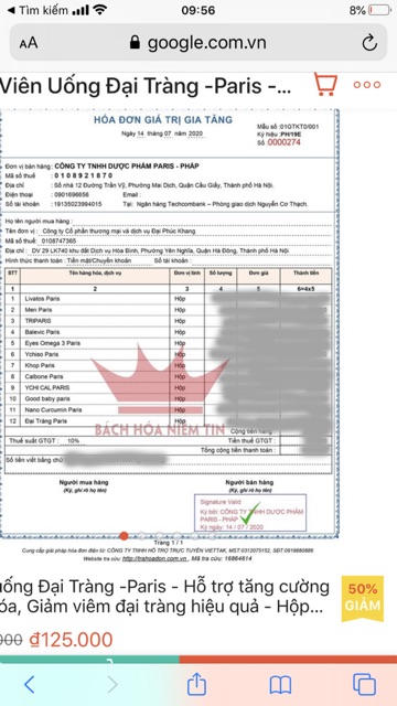 Đại tràng paris cung cấp men giảm triệu chứng đi ngoài