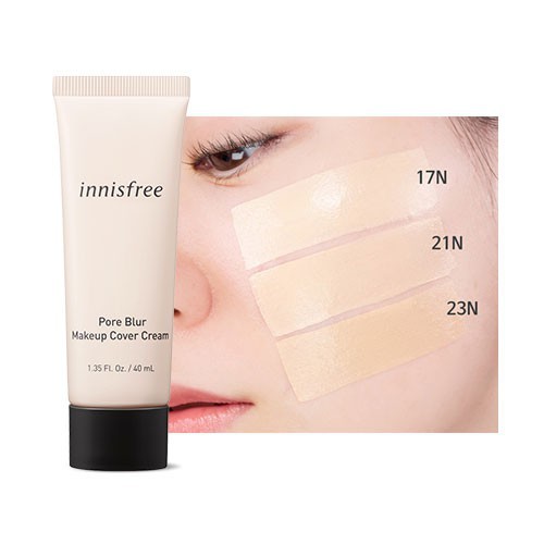 Kem Nền Che Phủ Hoàn Hảo Innisfree Pore Blur Makeup Cover Cream SPF50+ PA++++
