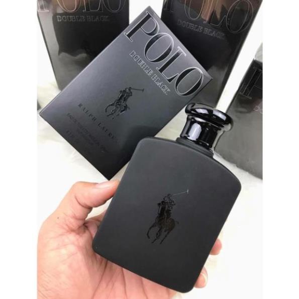 .Nước hoa nam thơm lâu nam tính Ralphh Laurenn Pollo Double Black EDT.