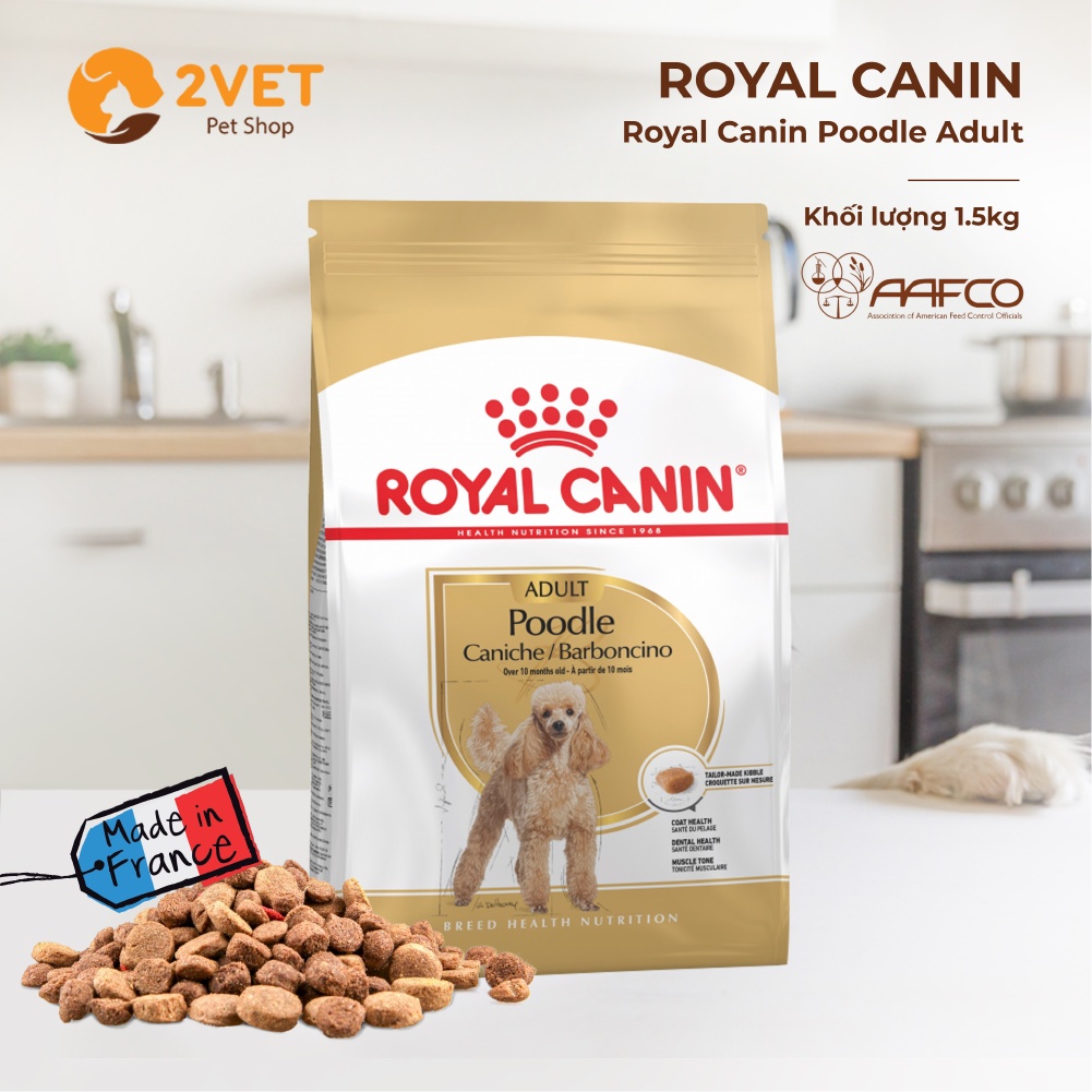 Đồ Ăn Dành Cho Chó Poodle Trưởng Thành - Royal Canin Poodle Adult - Gói 1,5Kg - Thương Hiệu Quốc Tế