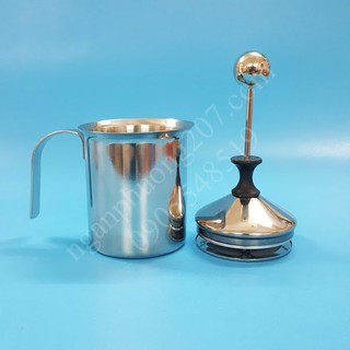 Ca đánh bọt sữa lạnh 400ml , ca đánh sữa latte