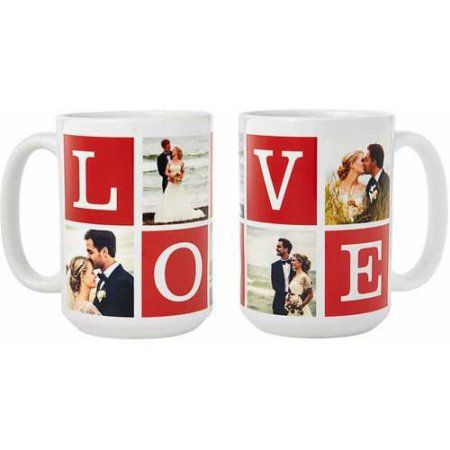 Cốc sứ uống trà cà phê  cặp đôi in hình trái tim tình yêu đẹp mắt ( 2 chiêc)